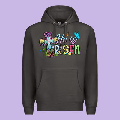 Easter Day He Is Risen Premium Hoodie Designed By Oliviacreatesart