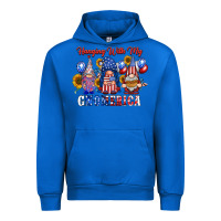 Cobalt hangin with my gnomerica Urban Hoodie - RacoonDesign