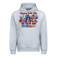 Heather Grey hangin with my gnomerica Urban Hoodie - RacoonDesign