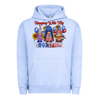 Pigment Grape Ice hangin with my gnomerica Urban Hoodie - RacoonDesign