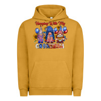 Pigment Peanut Butter hangin with my gnomerica Urban Hoodie - RacoonDesign