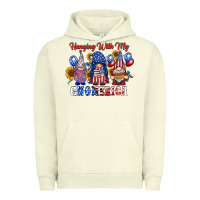 Pigment Pistachio hangin with my gnomerica Urban Hoodie - RacoonDesign