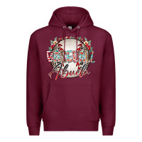 Burgundy baseball abuela Premium Hoodie - RacoonDesign