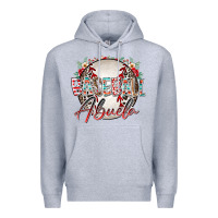 Heather Grey baseball abuela Premium Hoodie - RacoonDesign