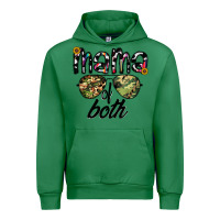 Emerald mama of both Urban Hoodie - CowhideDigitalArt