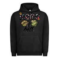 Pigment Black mama of both Urban Hoodie - CowhideDigitalArt