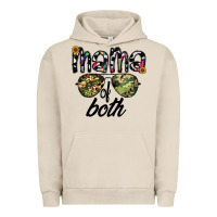 Pigment French Oak mama of both Urban Hoodie - CowhideDigitalArt