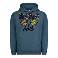 Pigment Midnight Navy mama of both Urban Hoodie - CowhideDigitalArt