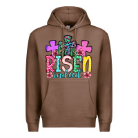 Chestnut Easter Day He is risen indeed Premium Hoodie - OliviaCreatesArt