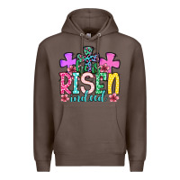 Coffee Easter Day He is risen indeed Premium Hoodie - OliviaCreatesArt