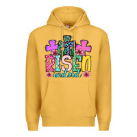 Mustard Easter Day He is risen indeed Premium Hoodie - OliviaCreatesArt