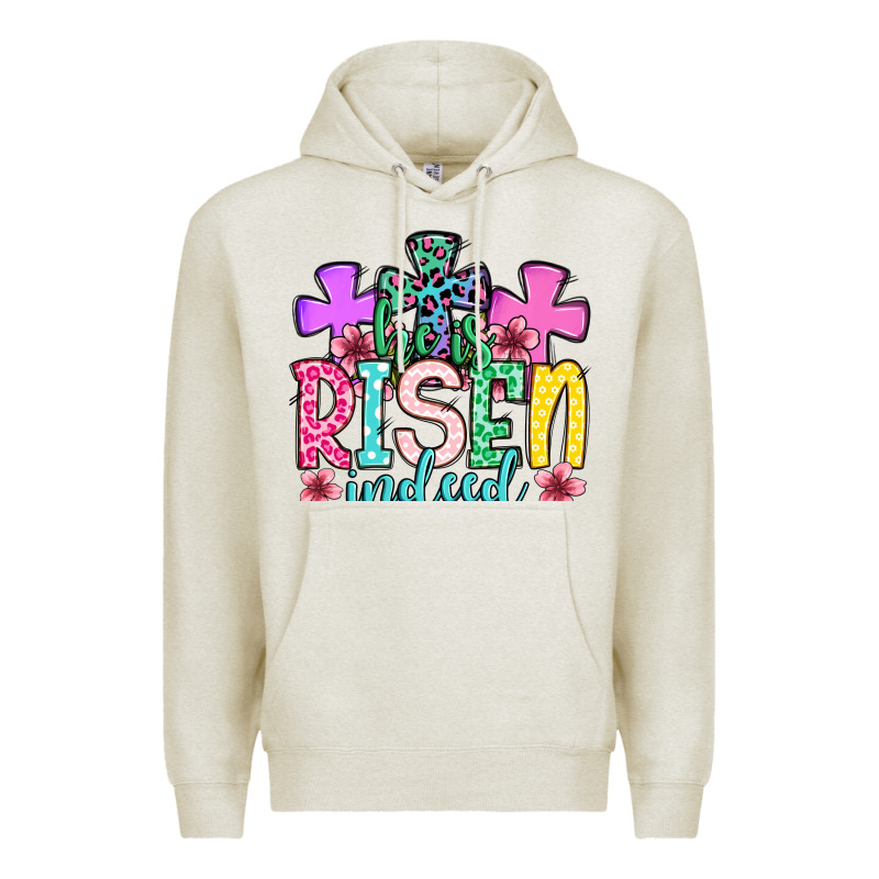 Easter Day He Is Risen Indeed Premium Hoodie by OliviaCreatesArt | Teevron