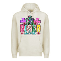 Oatmeal Heather Easter Day He is risen indeed Premium Hoodie - OliviaCreatesArt