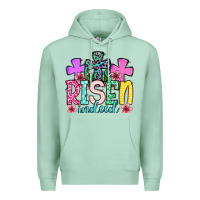Seafoam Easter Day He is risen indeed Premium Hoodie - OliviaCreatesArt