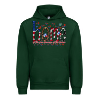 Forest Green home of the free Urban Hoodie - RacoonDesign
