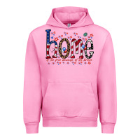 Fuchsia Pink home of the free Urban Hoodie - RacoonDesign