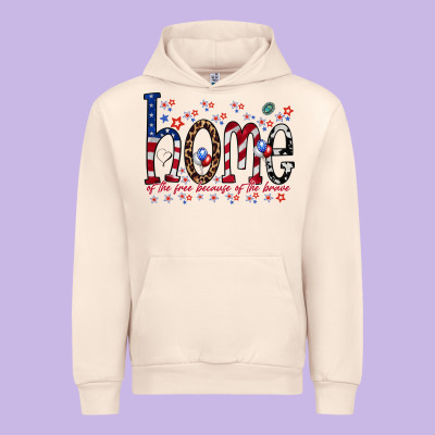 Home Of The Free Urban Hoodie Designed By Racoondesign