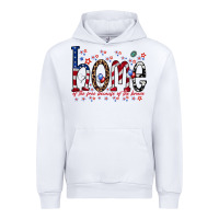 White home of the free Urban Hoodie - RacoonDesign