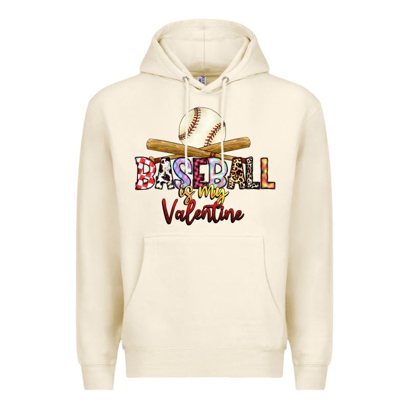 Baseball Is My Valentine Premium Hoodie by RacoonDesign | Teevron