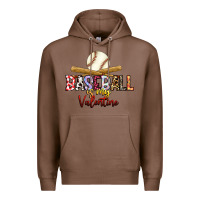 Chestnut baseball is my valentine Premium Hoodie - RacoonDesign