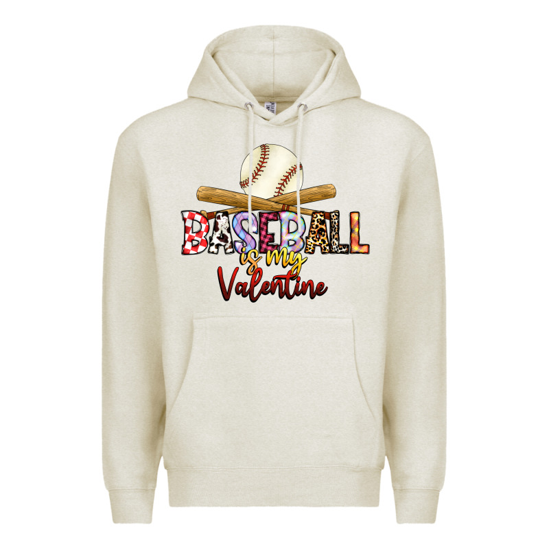 Baseball Is My Valentine Premium Hoodie by RacoonDesign | Teevron