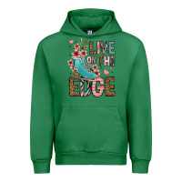 Emerald live on the edge ice skating Urban Hoodie - FaDigitalArtStudio
