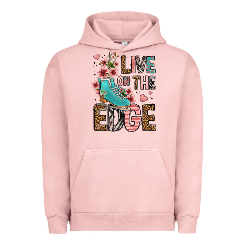 Live On The Edge Ice Skating Urban Hoodie by FaDigitalArtStudio | Teevron