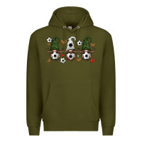 Army Green soccer gnome Premium Hoodie - HRA Design Shop