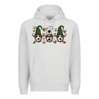 Dove Grey soccer gnome Premium Hoodie - HRA Design Shop