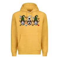 Mustard soccer gnome Premium Hoodie - HRA Design Shop
