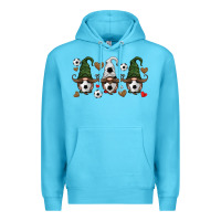 Ocean Blue soccer gnome Premium Hoodie - HRA Design Shop