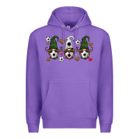 Purple soccer gnome Premium Hoodie - HRA Design Shop