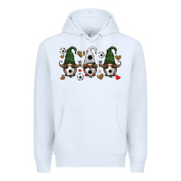 White soccer gnome Premium Hoodie - HRA Design Shop