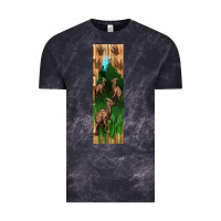 Cloud Black dinosaur parasaurolophus pen wrap Vintage Tee - Artiststas