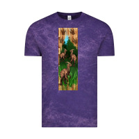 Cloud Purple dinosaur parasaurolophus pen wrap Vintage Tee - Artiststas