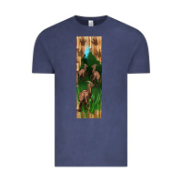 Vintage Denim dinosaur parasaurolophus pen wrap Vintage Tee - Artiststas