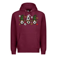 Burgundy soccer gnome Premium Hoodie - HRA Design Shop