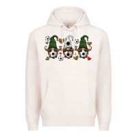 Pale Pink soccer gnome Premium Hoodie - HRA Design Shop