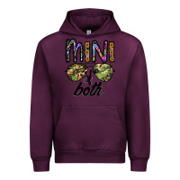 Mauve Wine mini of both Urban Hoodie - CowhideDigitalArt