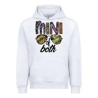 White mini of both Urban Hoodie - CowhideDigitalArt