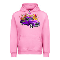 Fuchsia Pink mardi gras truck king's cake Urban Hoodie - FaDigitalArtStudio