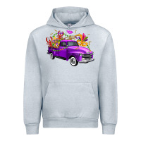 Heather Grey mardi gras truck king's cake Urban Hoodie - FaDigitalArtStudio