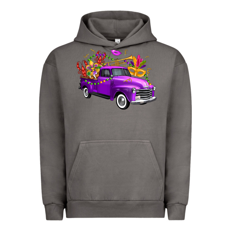 Mardi Gras Truck King's Cake Urban Hoodie by FaDigitalArtStudio | Teevron