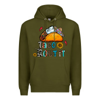 Army Green taco bout it Premium Hoodie - CowhideDigitalArt