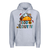 Heather Grey taco bout it Premium Hoodie - CowhideDigitalArt