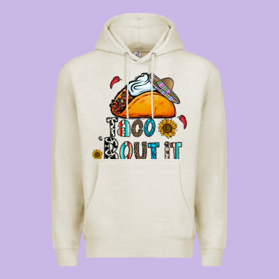 Taco Bout It Premium Hoodie Designed By Cowhidedigitalart