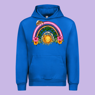 Summer Sun Rainbow Urban Hoodie Designed By Hra Design Shop
