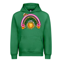 Emerald summer sun rainbow Urban Hoodie - HRA Design Shop
