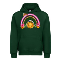 Forest Green summer sun rainbow Urban Hoodie - HRA Design Shop
