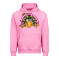 Fuchsia Pink summer sun rainbow Urban Hoodie - HRA Design Shop